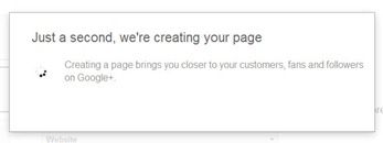 google-creating-page