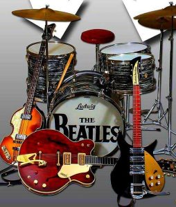 Beatles drum guitars