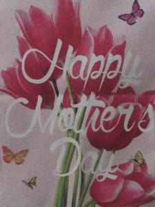 Mothers Day Love heart tulips butterflies