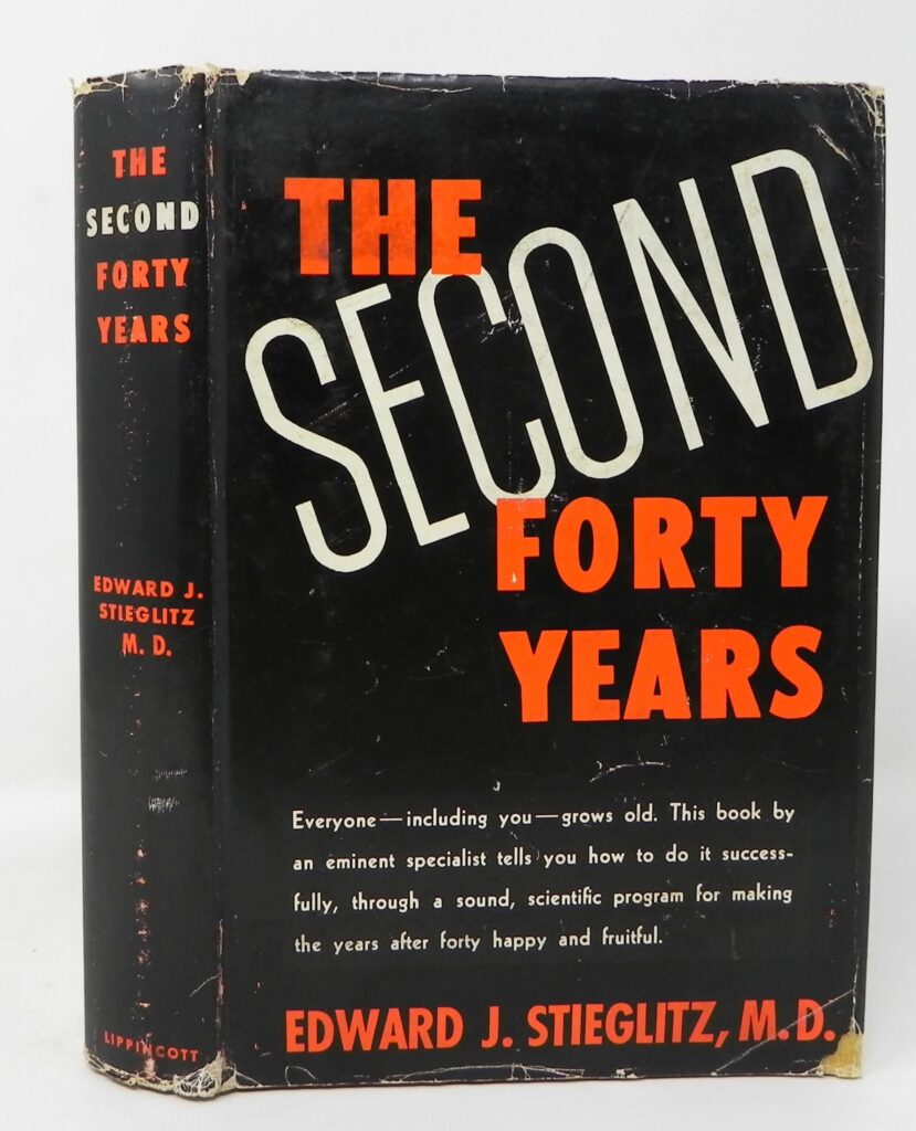 The Second Forty Years is a 1946 nonfiction self-help book about aging, by Edward Stieglitz. Stieglitz graduated from Rush Medical College in 1921 and was on the faculty of the University of Chicago from 1923 to 1938.